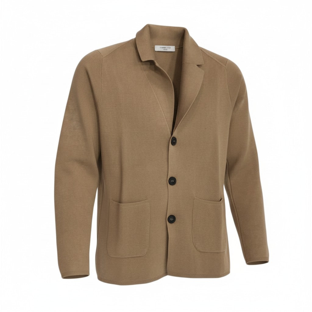 Cardigan Hamaki-Ho in Cotone con Revers a Lancia