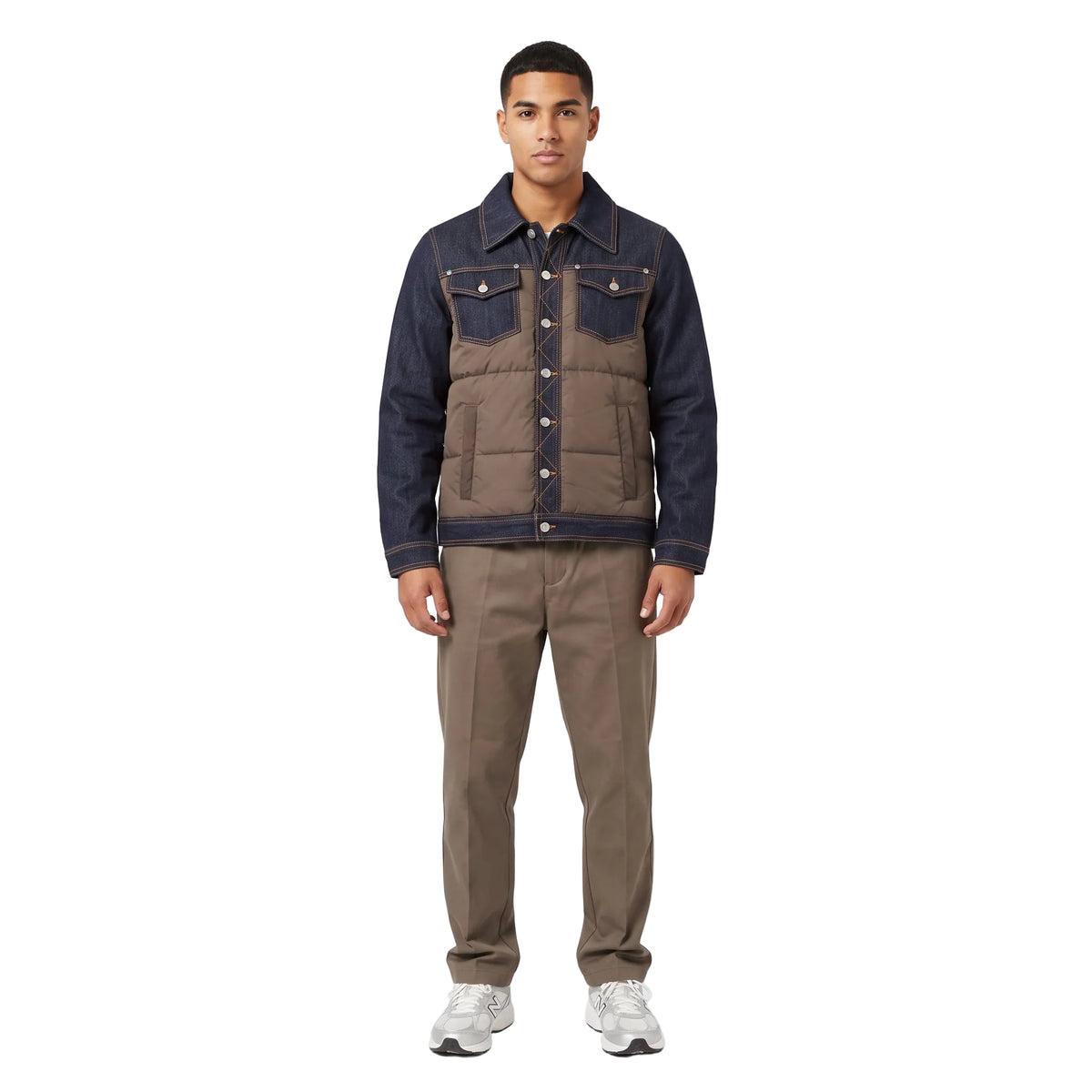 Giubbino Ibrido Denim e Piumino SOLDIER Modello Soldier