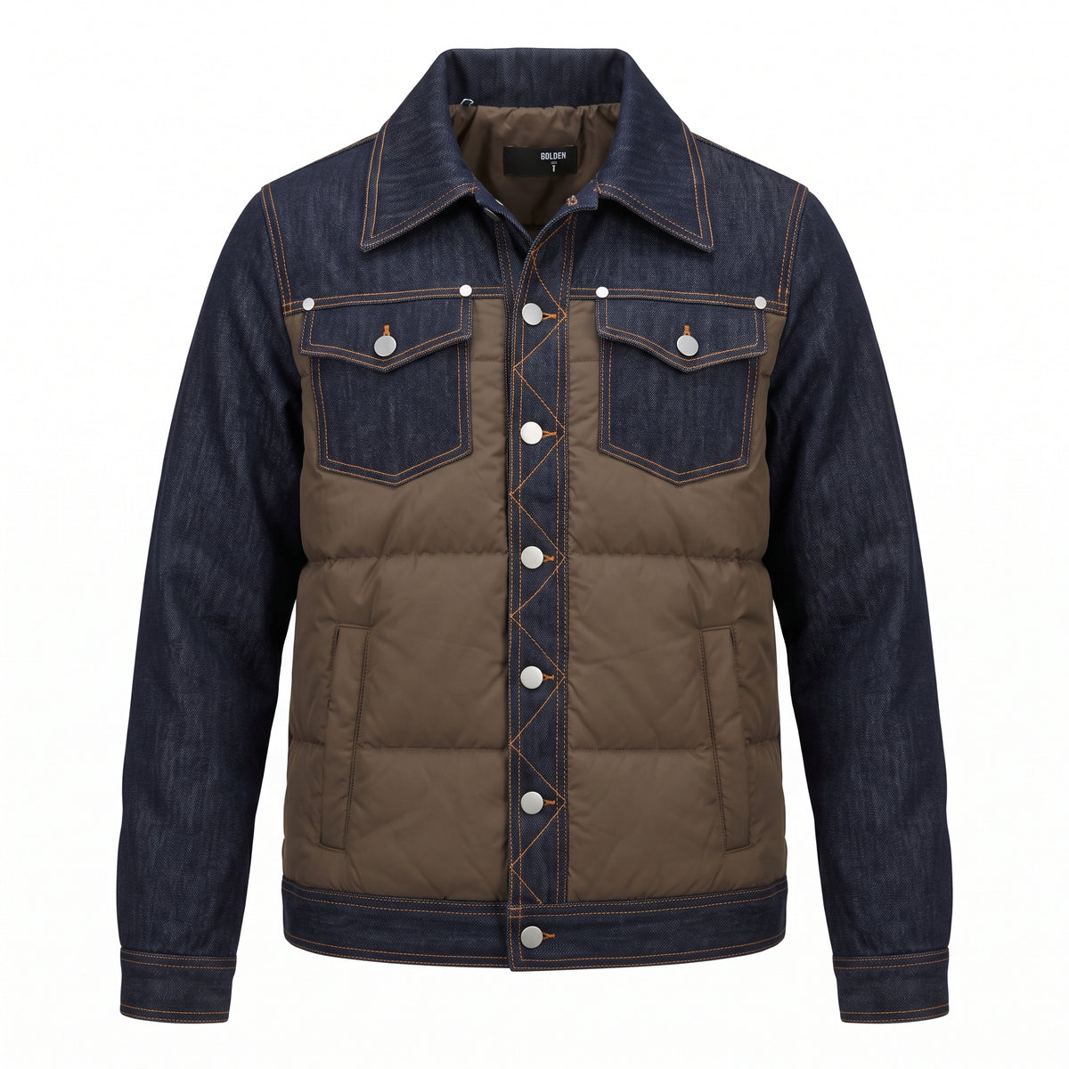 Giubbino Ibrido Denim e Piumino SOLDIER Modello Soldier