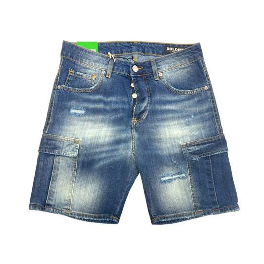 Bermuda Soldier jeans cargo ENZOM