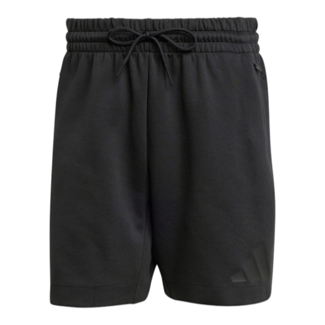 Short Adidas - Z.N.E. - nero - In felpa e logo in gomma