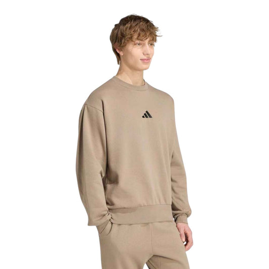 Felpa Adidas girocollo - ESS felpata - beige