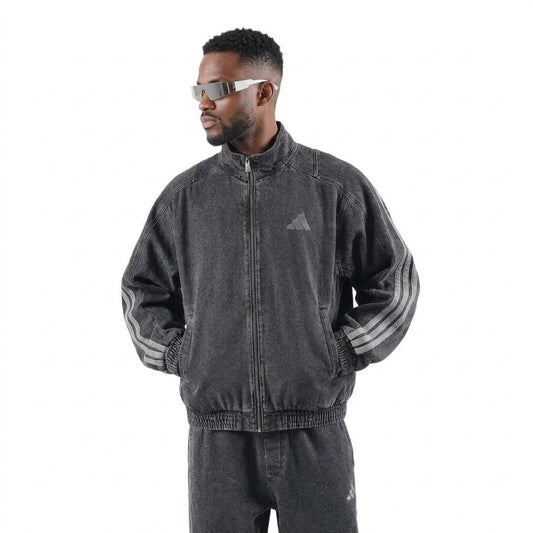Giubbino Adidas in jeans - black