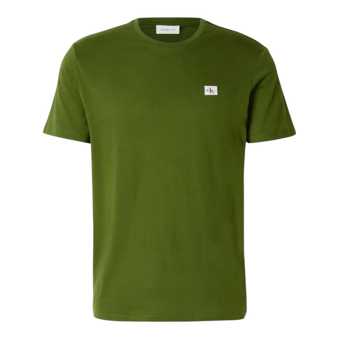 T-shirt Calvin Klein in cotone con stemma