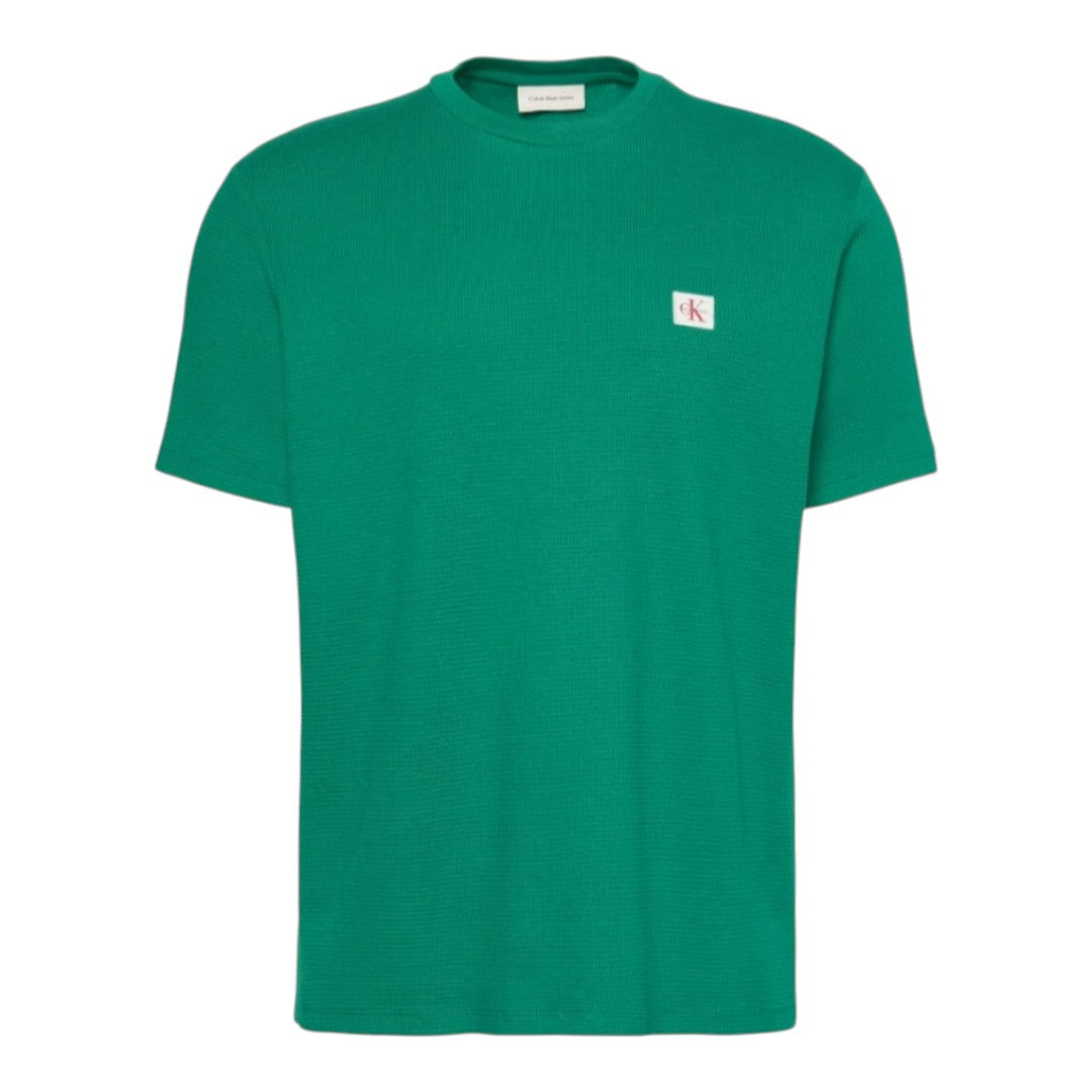 T-shirt Calvin Klein in cotone con stemma