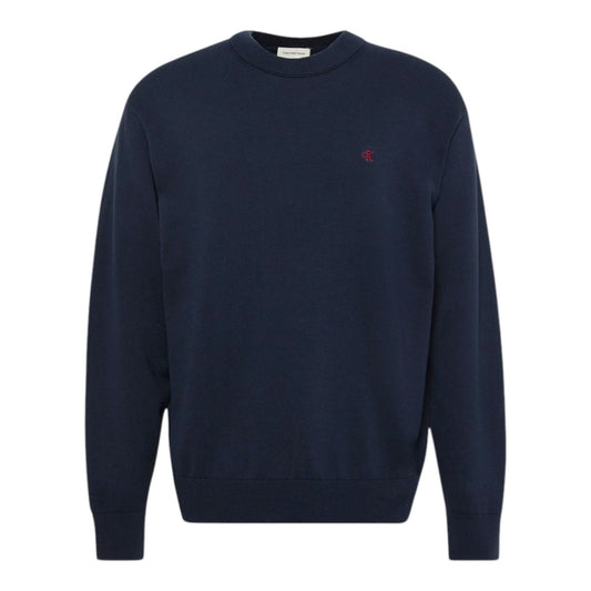 Maglione Calvin Klein con monogramma in cotone taglio relaxed