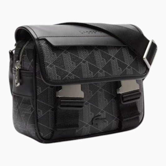 Borsa a tracolla con patta e clip The Blend - Monogram