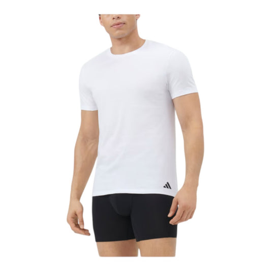 T-shirt Adidas girocollo in cotone Active Flex - Intimo bianco