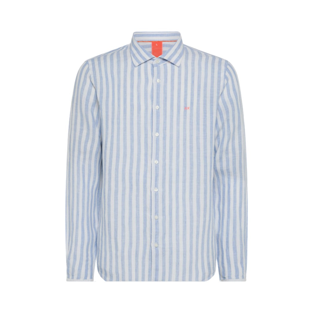 Camicia Sun68 in lino S34122