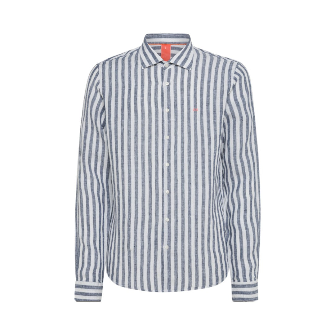 Camicia Sun68 in lino S34122