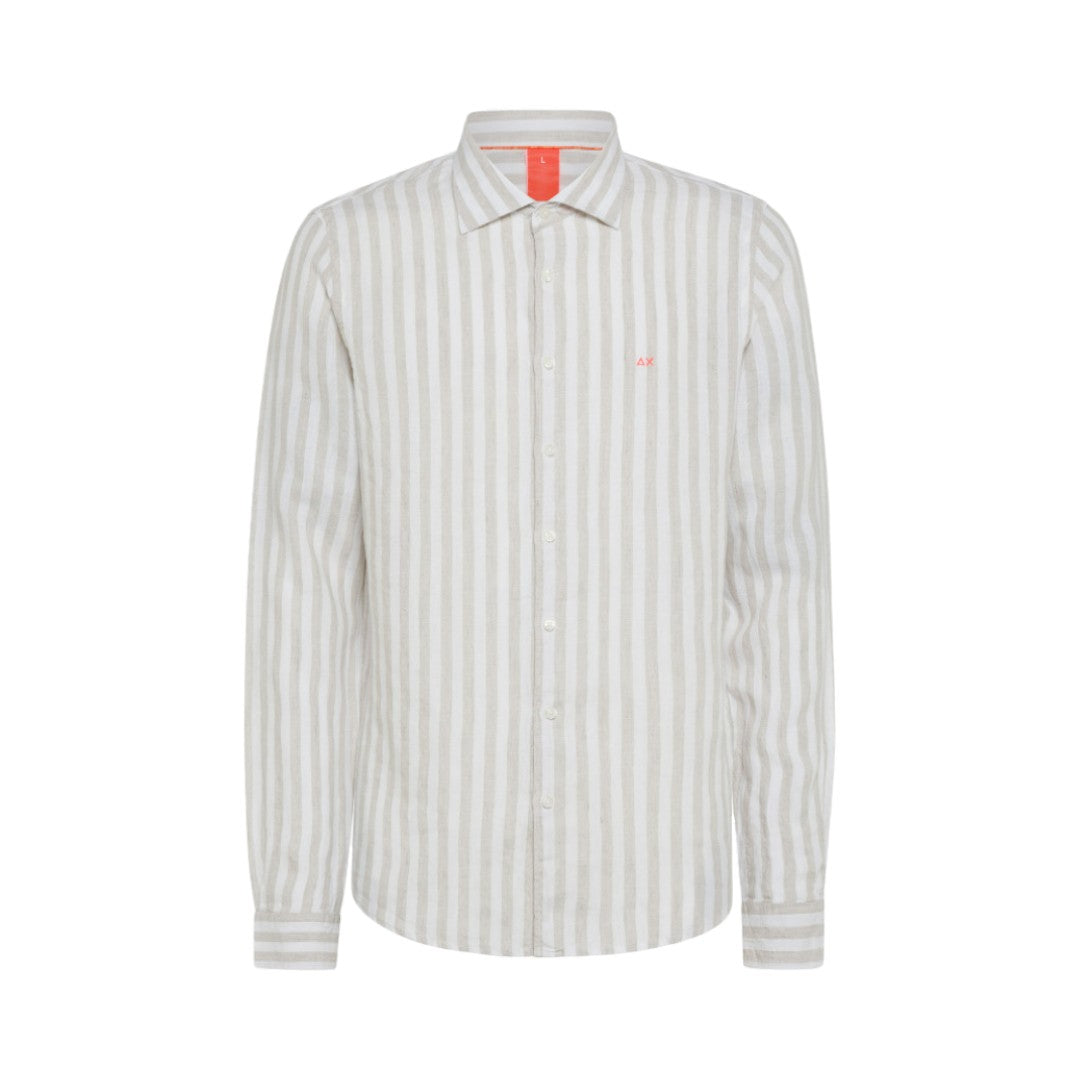 Camicia Sun68 in lino S34122