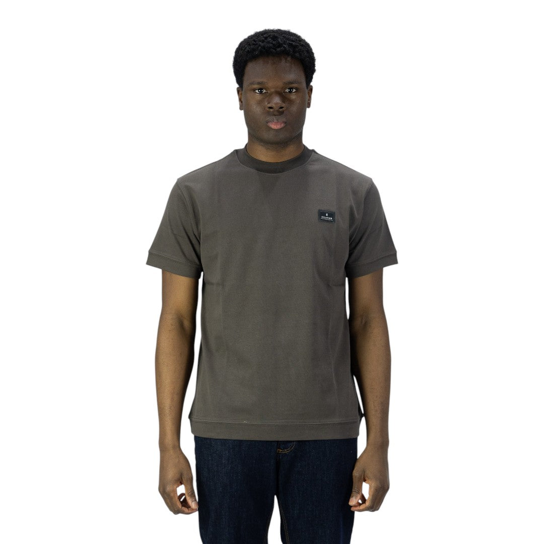T-shirt SOLDIER patch in metallo
