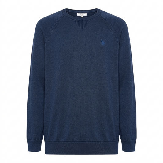 Maglia U.S. Polo Assn. - girocollo da uomo in cotone Premium Quality