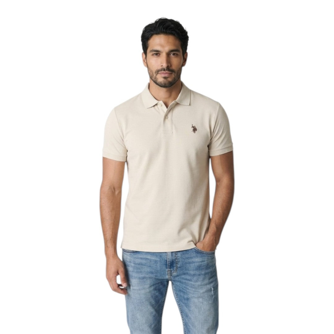 Polo U.S. Polo Assn. - Shirt a maniche corte in cotone piquet