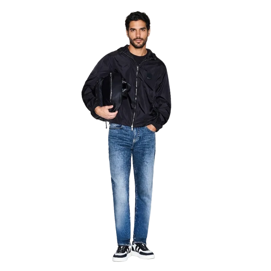Giubbino Armani Exchange - Windbreaker Ultraleggero in Nylon Tecnico