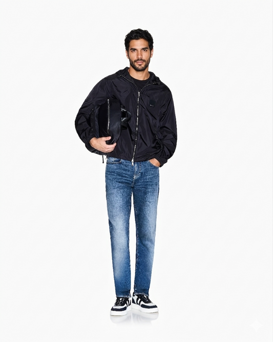 Giubbino Armani Exchange - Windbreaker Ultraleggero in Nylon Tecnico