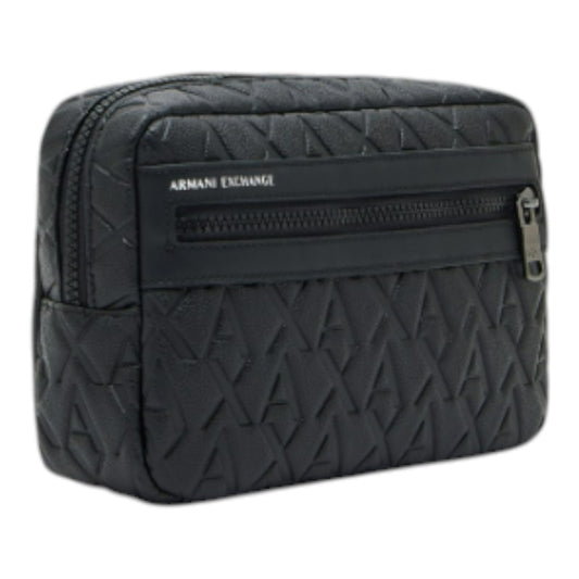 Pochette Armani Exchange con tracolla in ecopelle con motivo logo