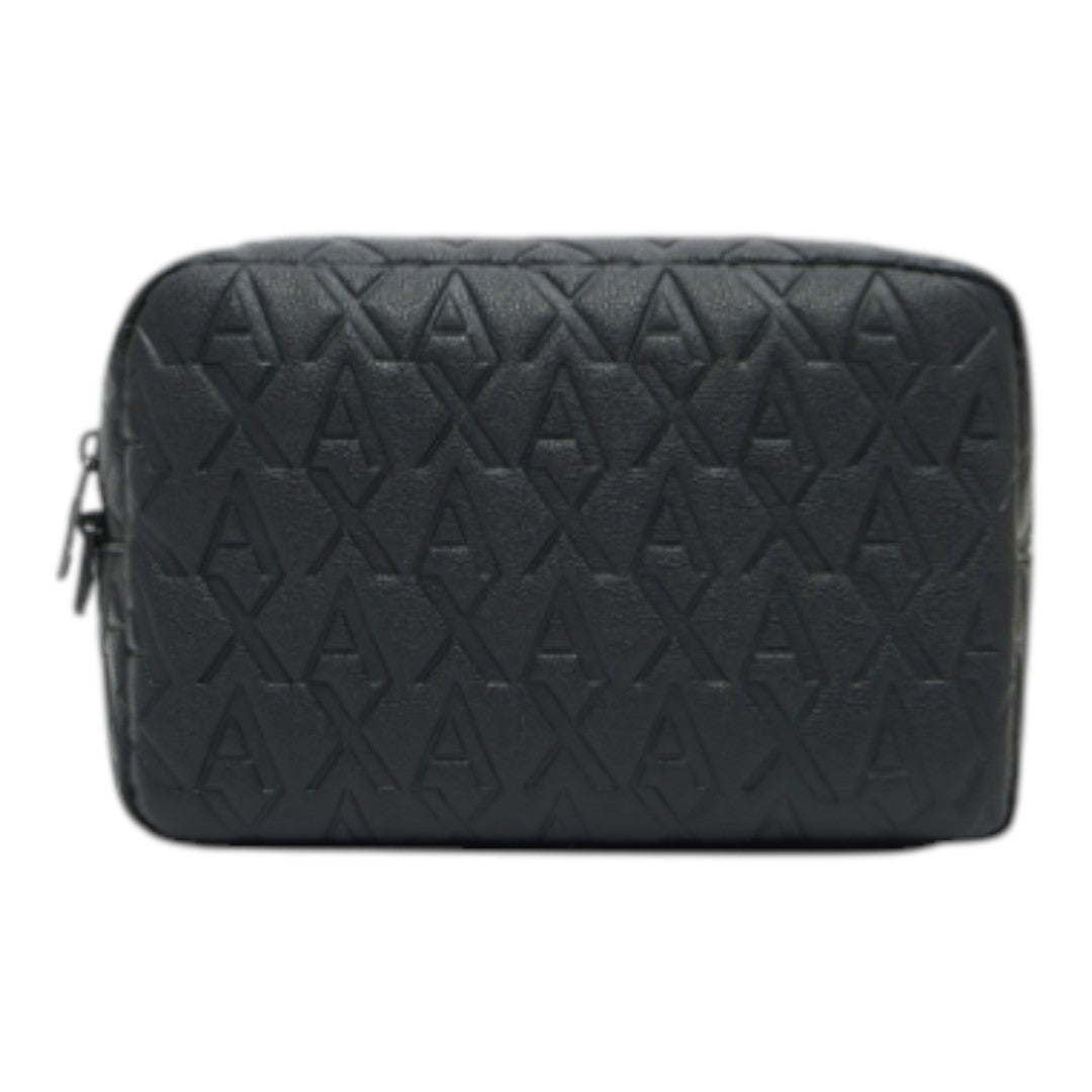 Pochette Armani Exchange in ecopelle con motivo logo