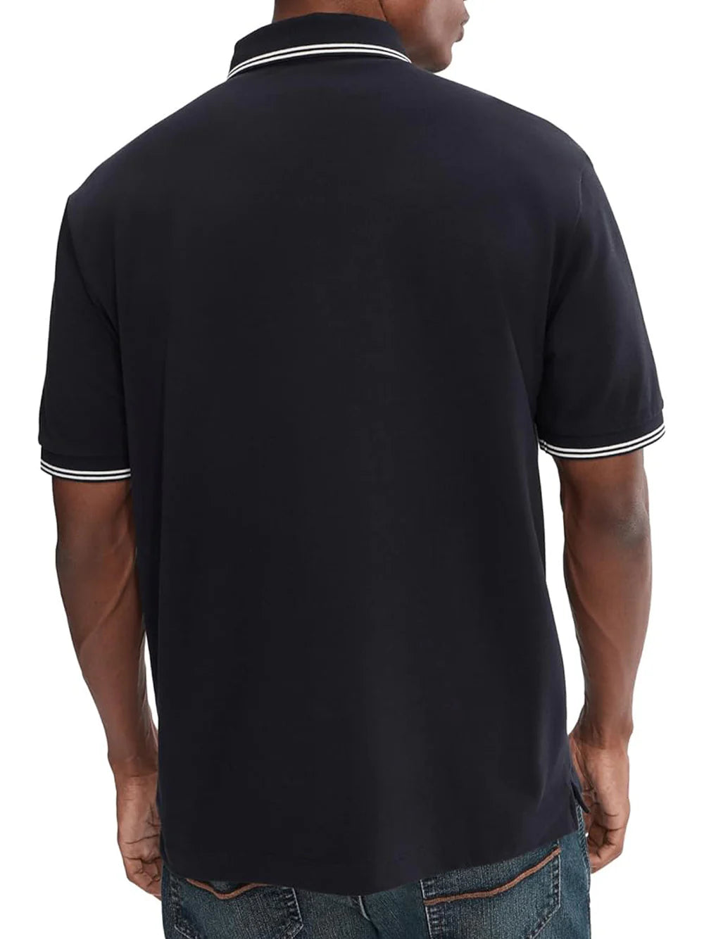 Polo Armani Exchange in Piquet Stretch con profili a contrasto