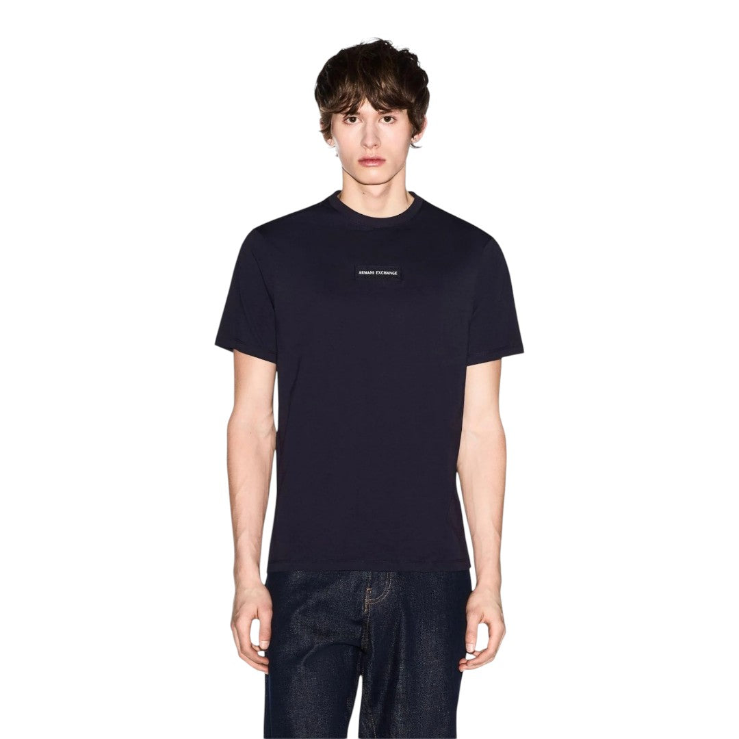 T-shirt Armani Exchange con logo patch sul petto