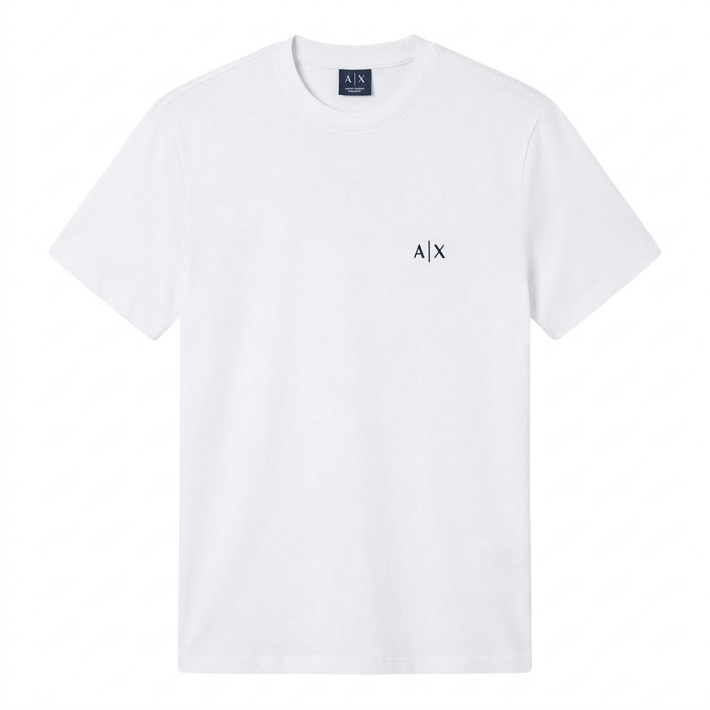 T-shirt Armani Exchange - Regular Fit in Jersey di Cotone