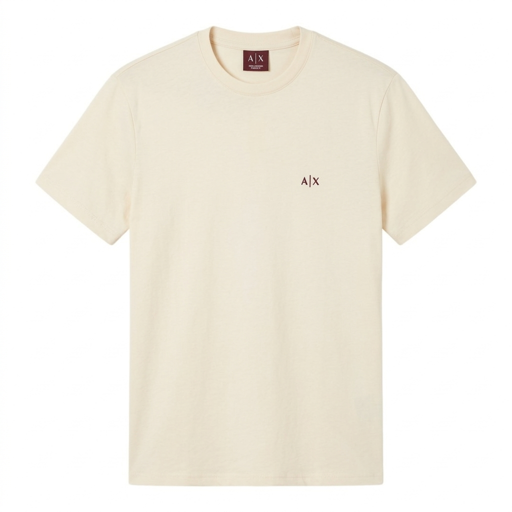 T-shirt Armani Exchange - Regular Fit in Jersey di Cotone