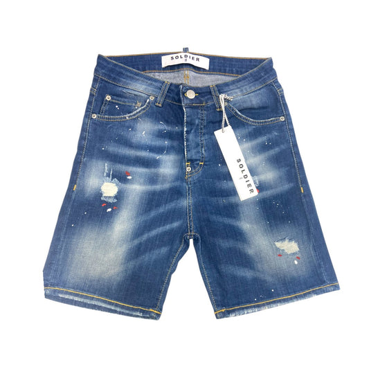 Bermuda SOLDIER jeans blu