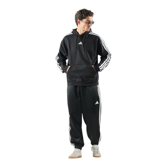 Felpa Adidas felpata 3 stripes - black