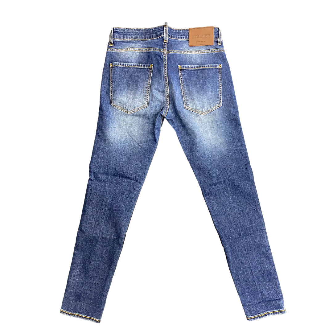 Jeans Soldier uomo blu medio BOSS 101B